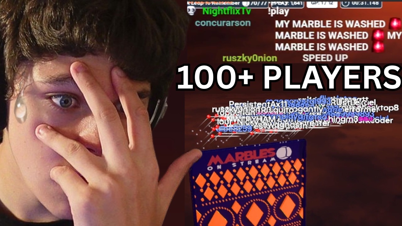 I played Marbles on stream with my stupid viewers