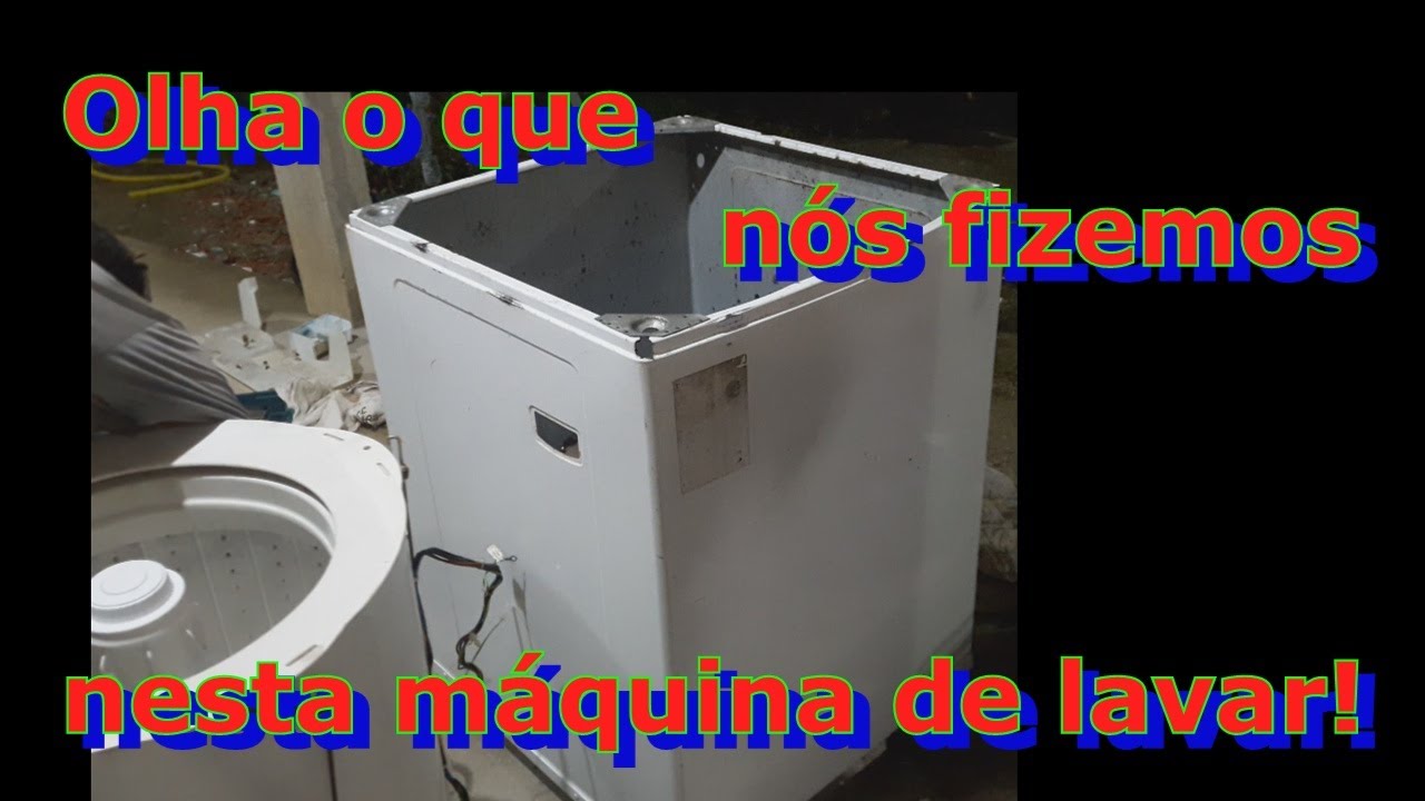 Resolvendo problema da maquina de lavar caixa enferrujada.