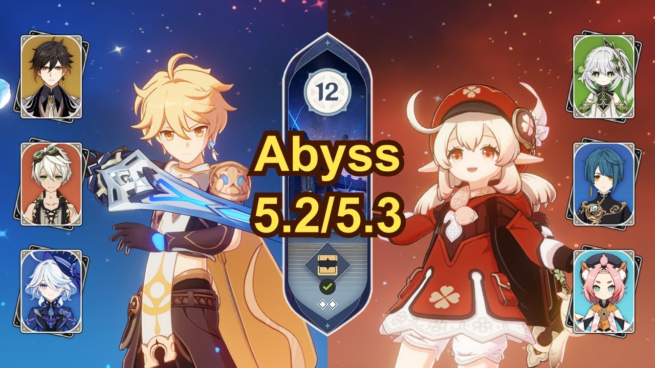 Hydro Traveler | Burgeon Klee | Spiral Abyss 5.2/5.3 | Genshin Impact