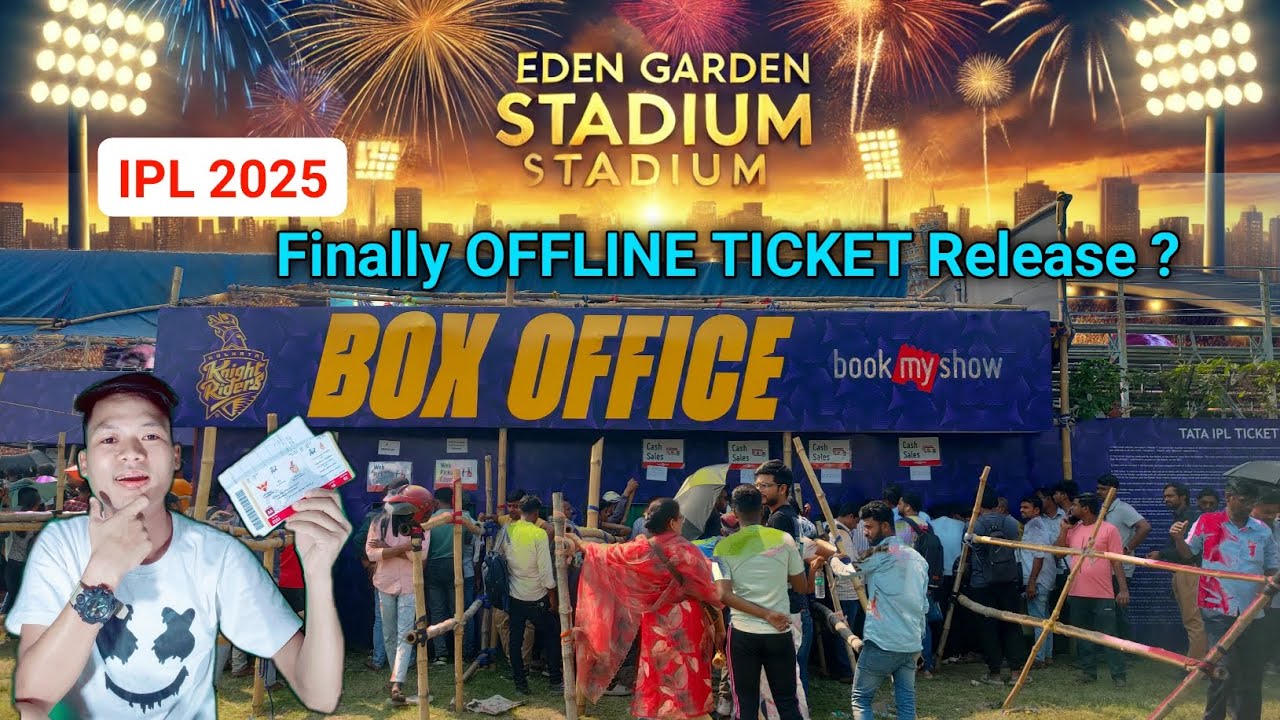Offline Tickets Close kar diya 😭| Kkr Vs Rcb 2025 Ticket Booking Offline | Eden garden ticket Price