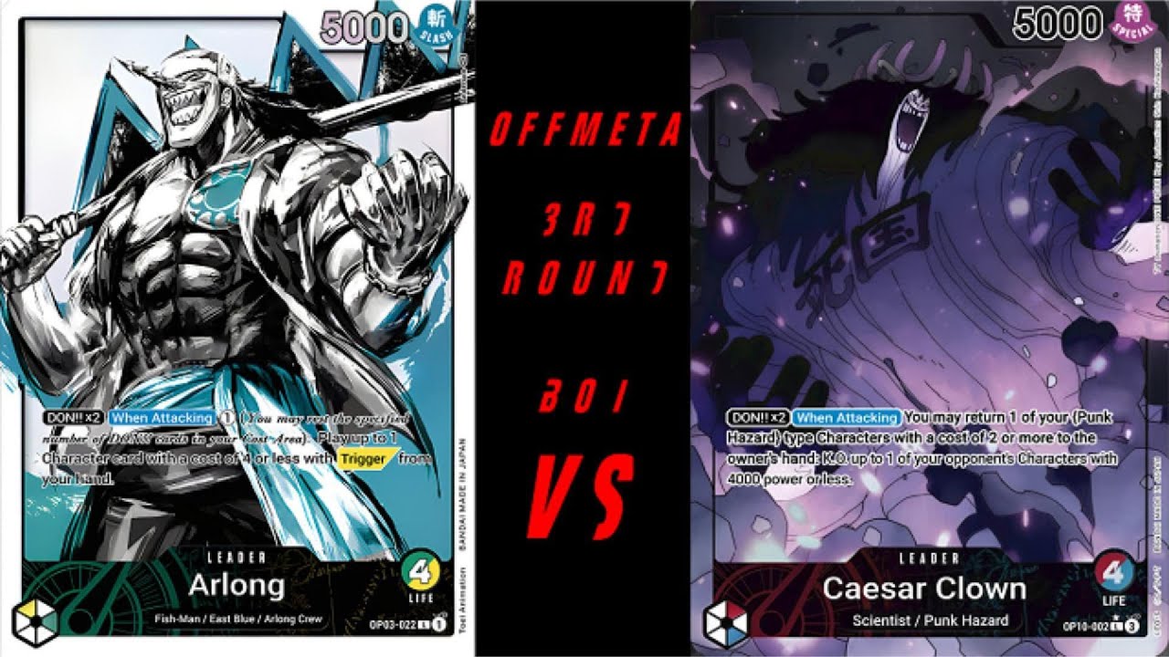 One Piece Card Game OFFMETA POV GY Arlong VS RU Caesar