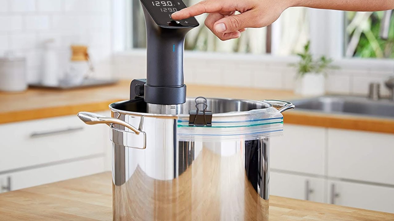 Anova Culinary Sous Vide Precision Cooker Pro, 1200 Watts, Black and Silver