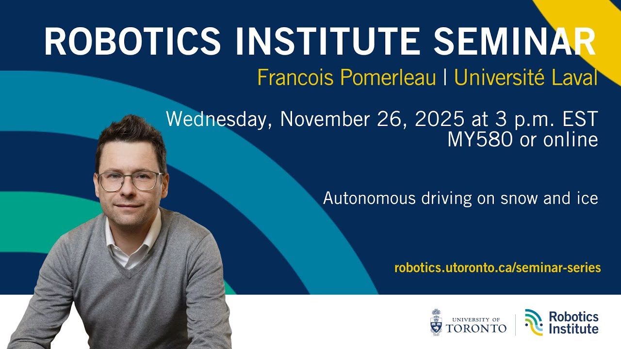 U of T Robotics Seminar: Francois Pomerleau (Laval)