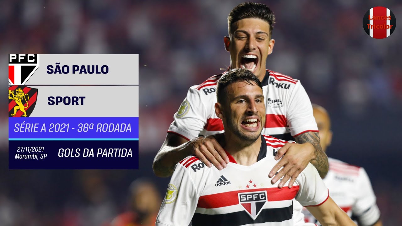 Gols - São Paulo 2x0 Sport - 36ª Rodada Brasileirão 2021 - SporTV Full HD⁶⁰