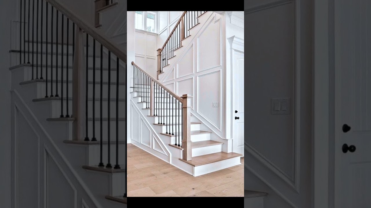 Staircase With Wall molding ideas 2023