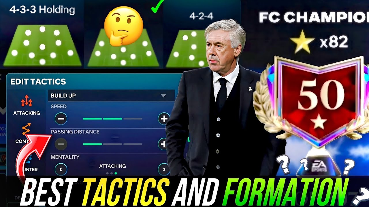 50⭐ Легко 🤫 | Лучшая тактика в режиме менеджера (январский сезон) | FC Mobile 26