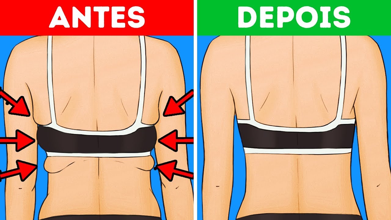 10 Exercícios para Acabar com a Gordura nas Costas e nas Axilas em 10 Minutos