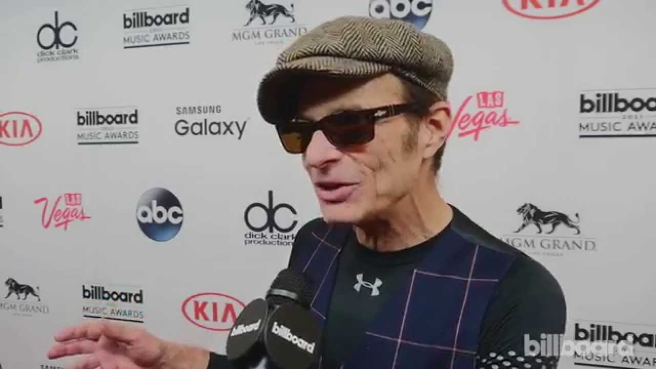 David Lee Roth backstage at the Billboard Music Awards 2015