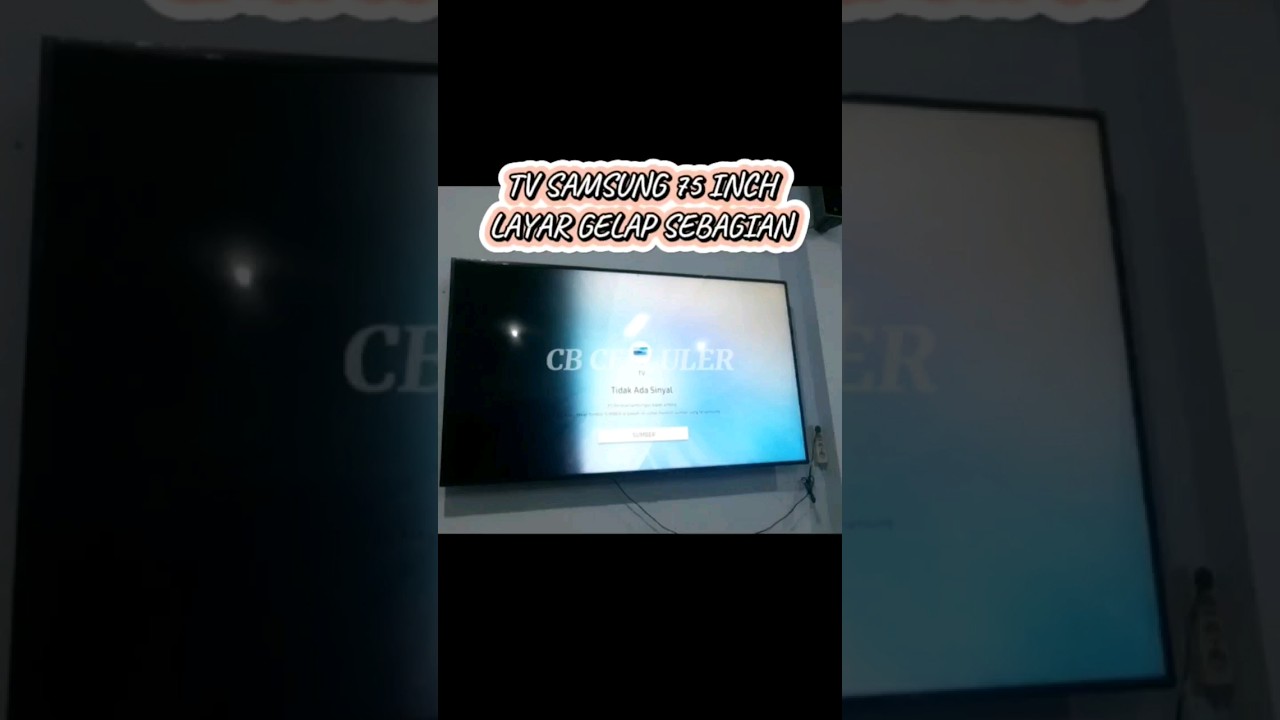 TV SAMSUNG 75 INCH LAYAR GELAP SEBAGIAN 