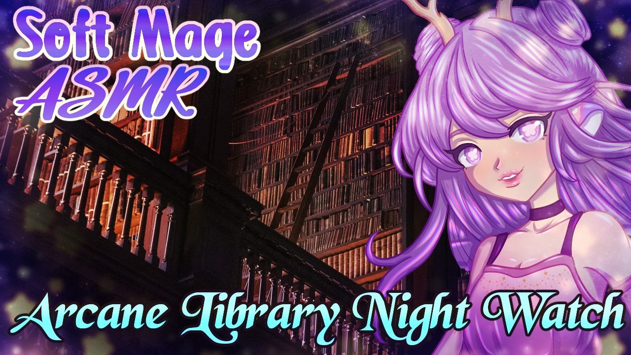 🕯️ Arcane Library Night Watch — Soft Mage ASMR