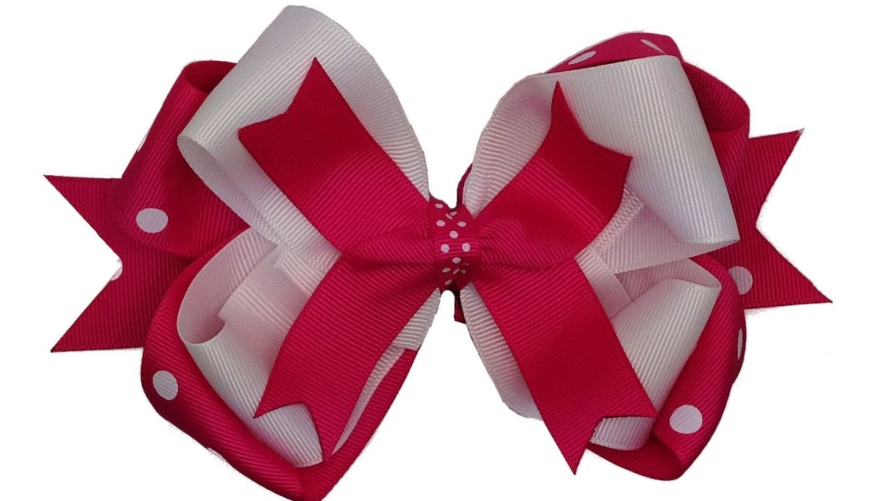 How To Make Stacked Hair Bows