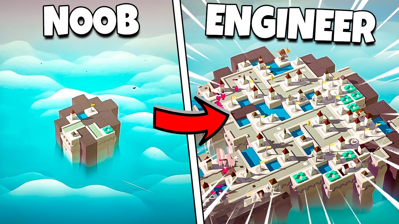 Engineering a HUGE fortress ABOVE THE CLOUDS!