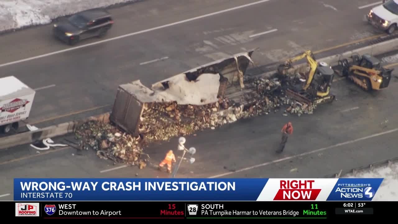 Police: Wrong-way SUV collides with tractor-trailer on I-70 in Westmoreland County