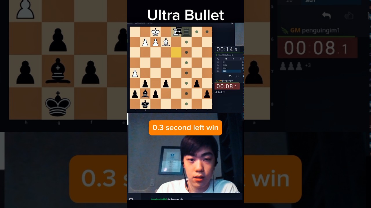 The Fastest ultra bullet chess player in the world💀  #chess #chesspuzzle #checkmate #chessmaster