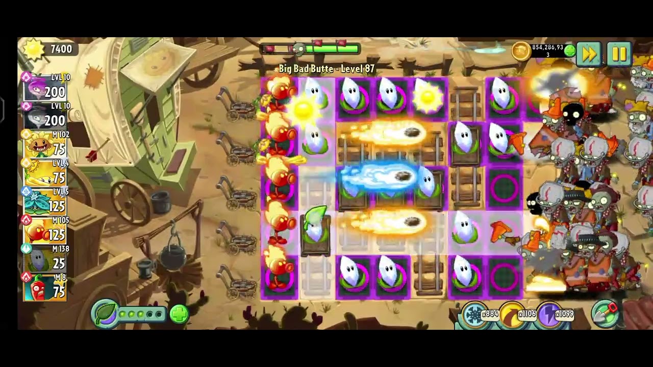 Pvz 2 Big Bad butte lvl 87