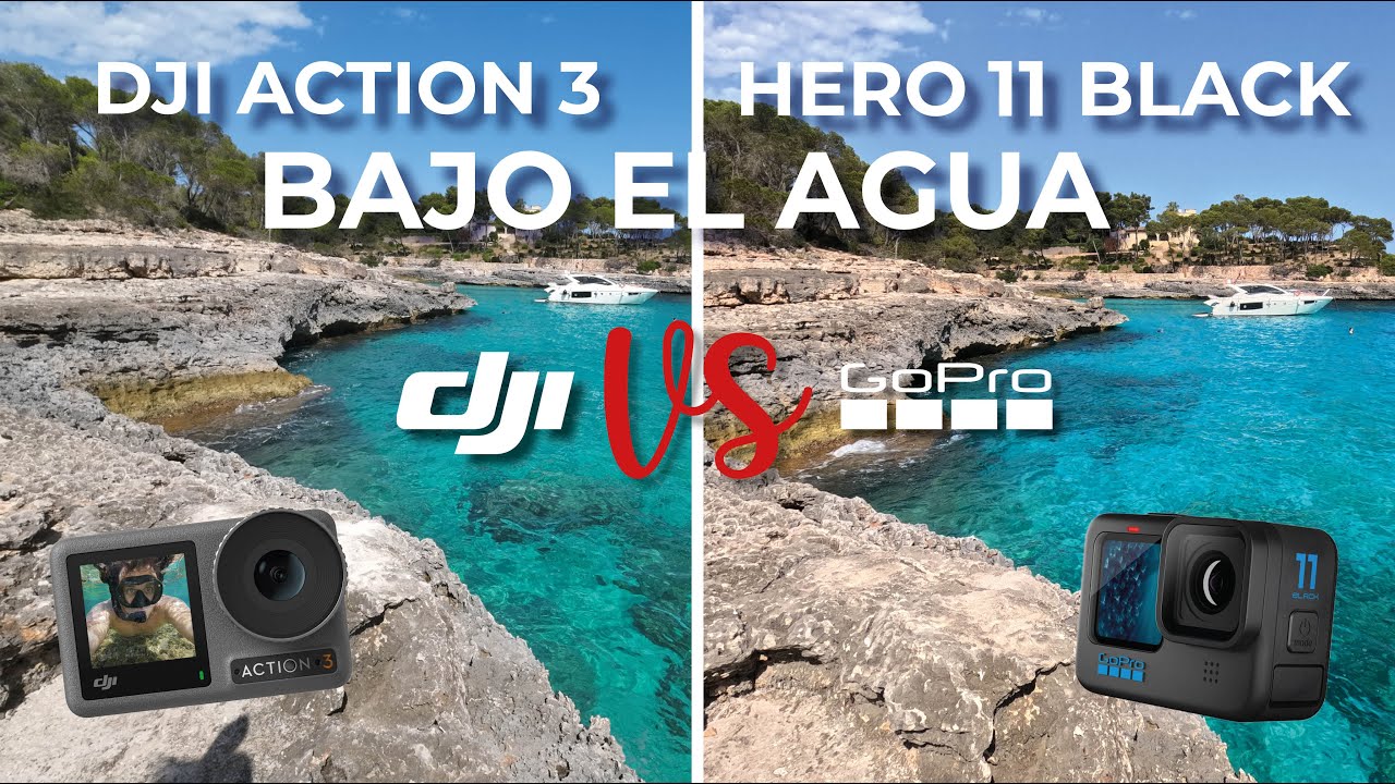 GoPro 11 vs DJI action 3 🐟🐠🐡 BAJO EL AGUA