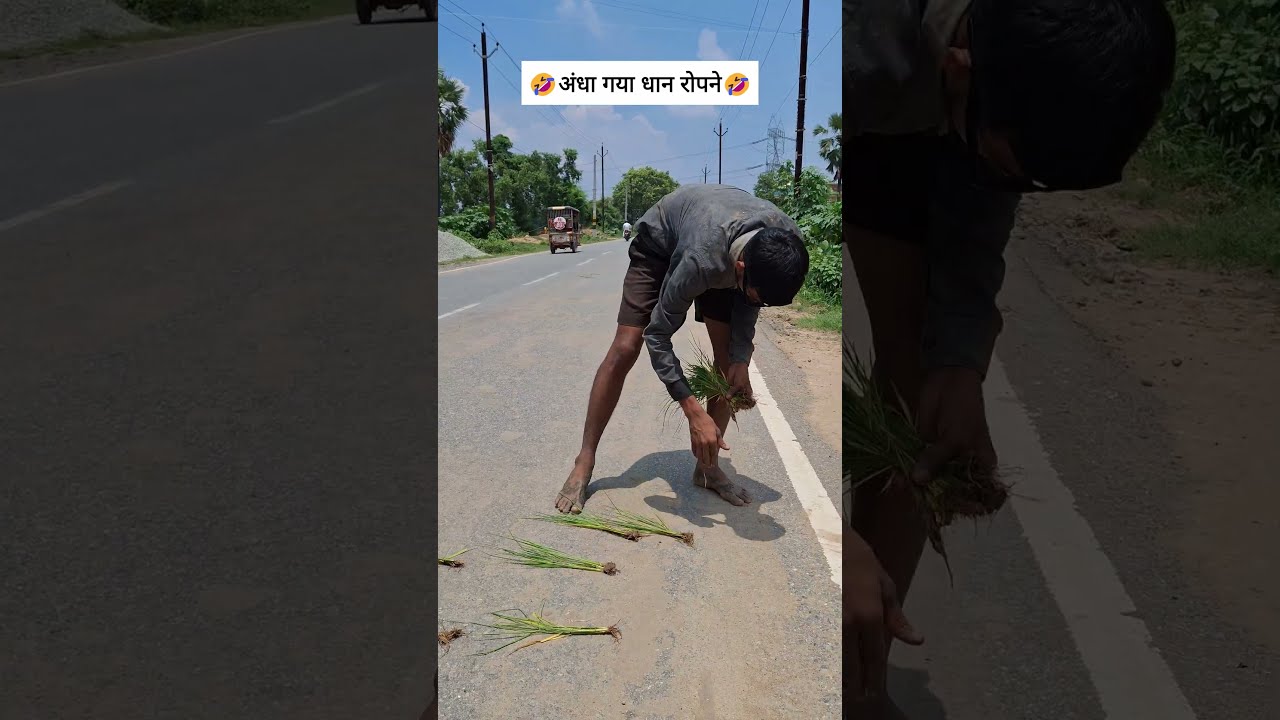 Dhan ropani me andha 🤣 #andhra #comedy