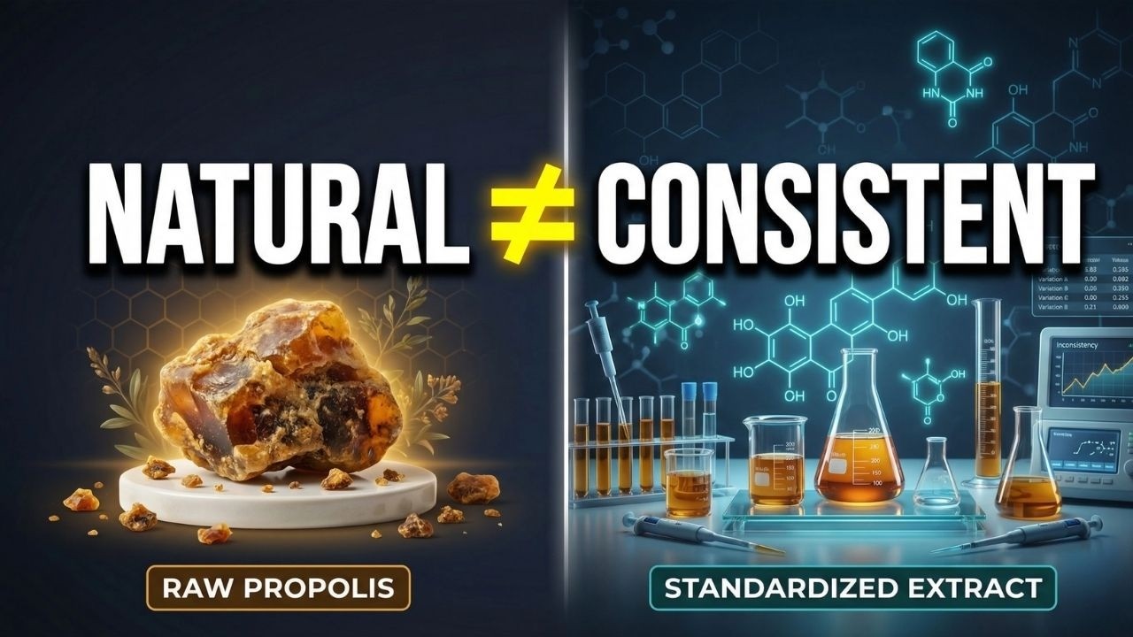 Natural Does Not Mean Consistent - Why Propolis Source Chemistry and Extraction Change Outcomes