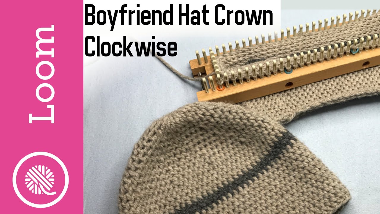 AllnOne Loom Knit | Decreased Crown Boyfriend Hat (Clockwise)