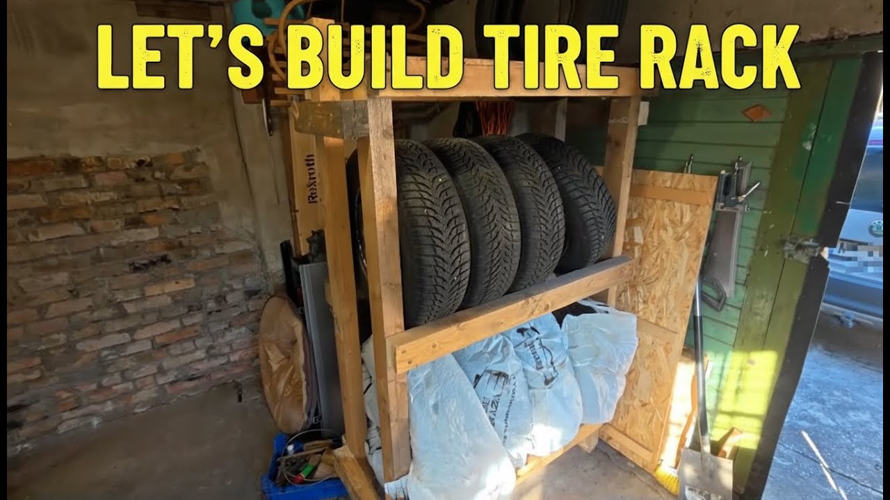 From Mess to Workshop: Let's build tire rack | Part 3 | 4K