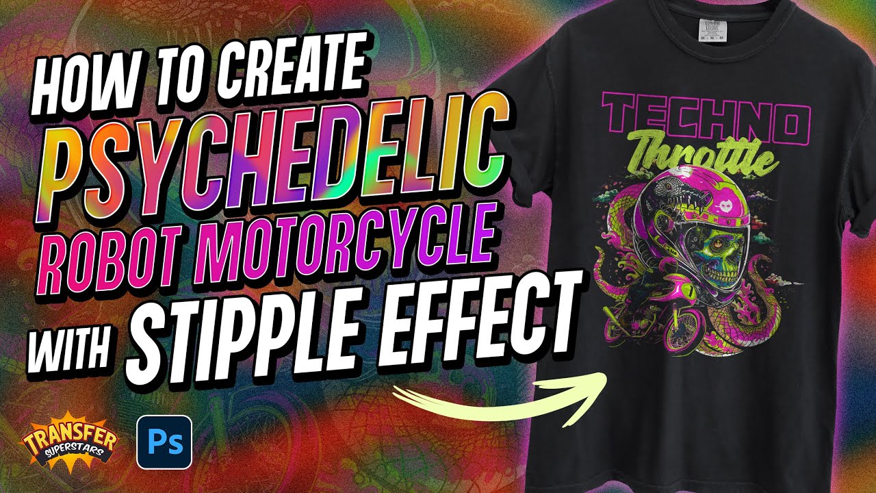 Create Unique Stipple Texture for Breathable DTF Printing Projects
