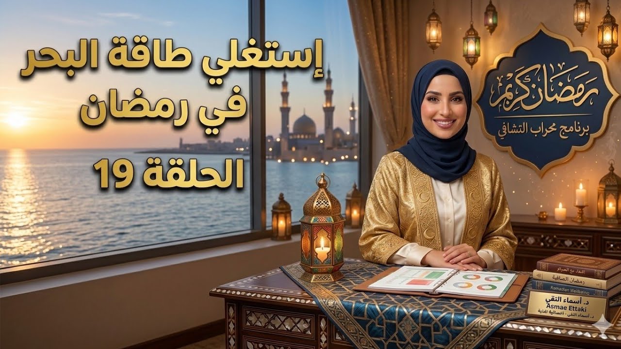  تخلصي من القلق والتوتر بطاقة البحر🏄‍♀️ واليقين بالله.#رمضان #اكسبلور 