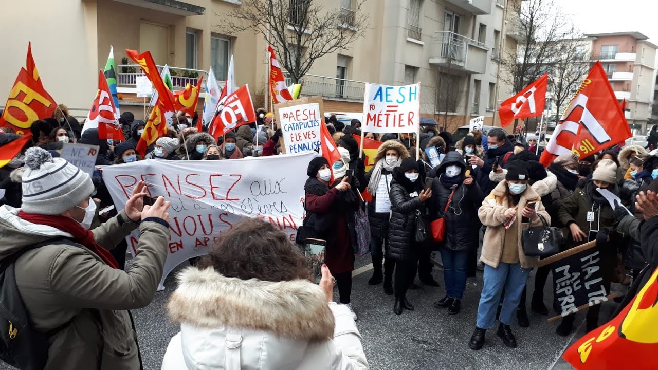 Mobilisation des AESH du 93 - Jusqu'au bout !!!