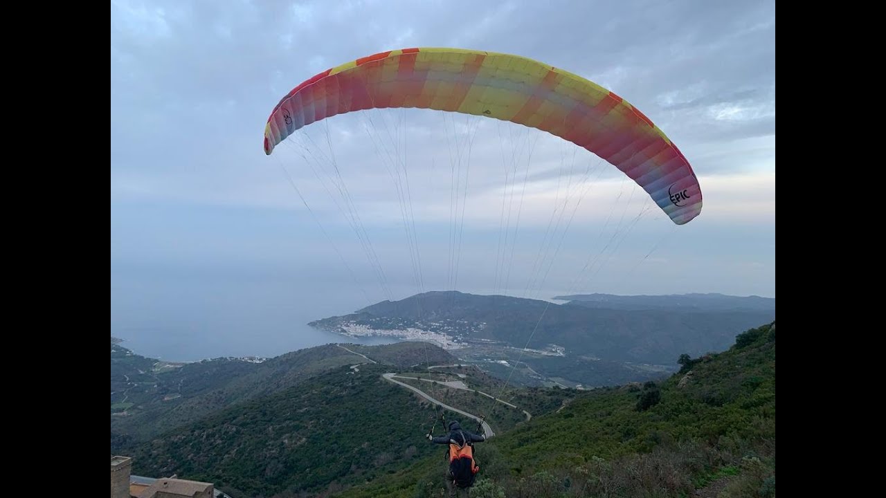 Desde Sant Pere de Rodes hasta El Port de la Selva. Primer vuelo del año 2023