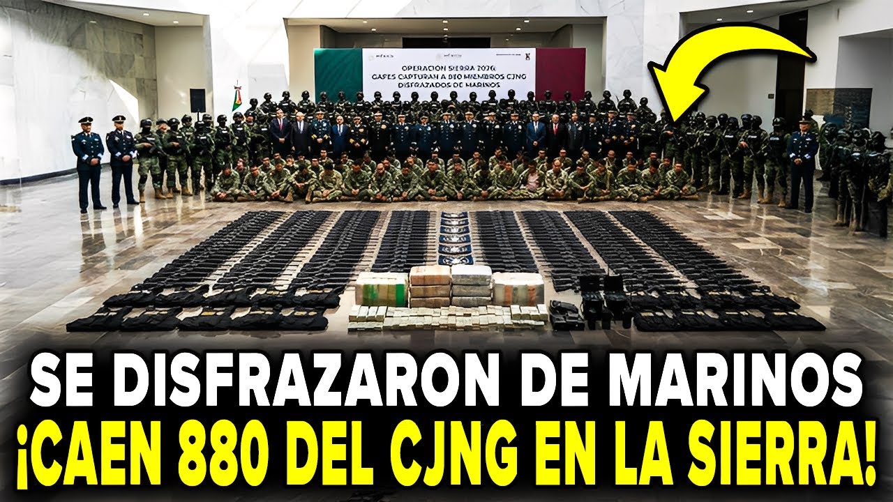 GAFES CAPTURAN a 880 del CJNG DISFRAZADOS de MARINOS, los ACORRALAN en la SIERRA