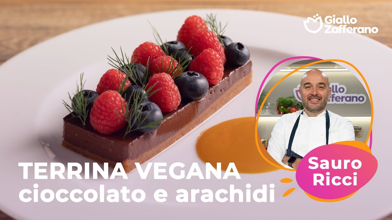 TERRINA VEGANA al CIOCCOLATO e ARACHIDI con FRUTTI di BOSCO - Chef Sauro Ricci del Joia di Milano✨
