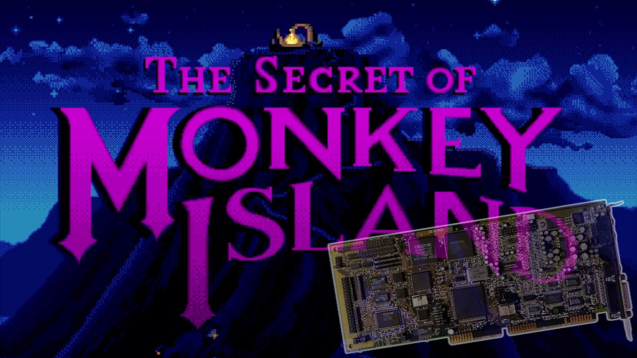 The Secret of Monkey Island - Intro Sequences | SB16 MCD CT1750 OPL3