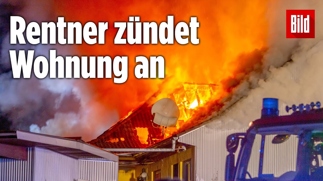 Opa wird zum Feuerteufel: 88-Jähriger zündet seine Wohnung an