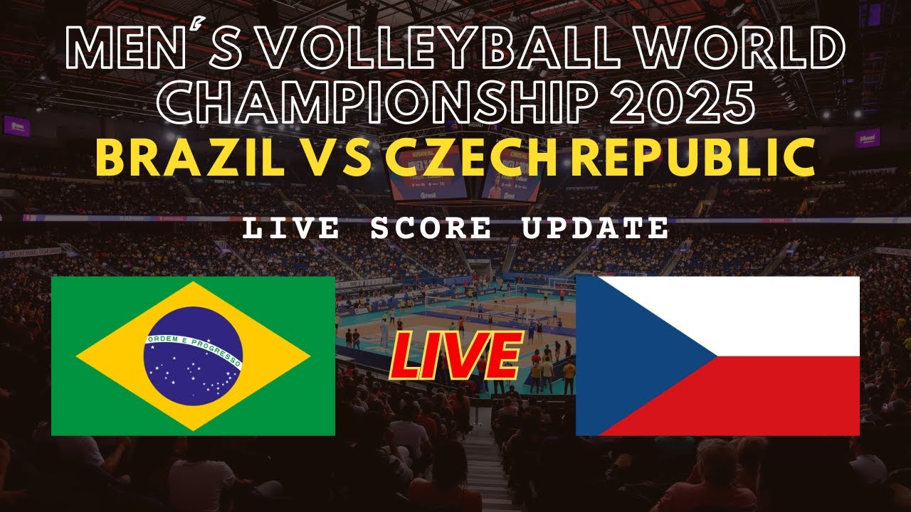 Brazil vs Czech Republic Live Scores | FIVB Volleyball Men's World Championship 2025 Round 2