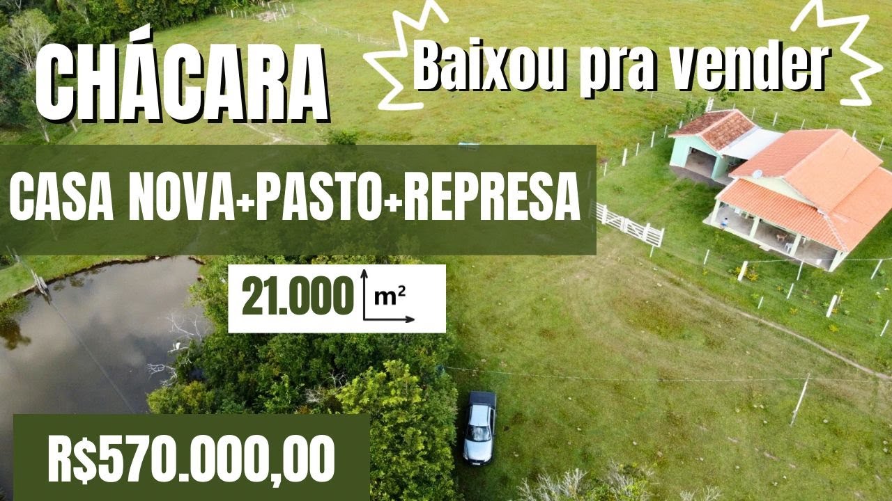 A046-CHÁCARA 21.200 M2-CASA+PASTO+REPRESA-PRÓXIMA A SANTO ANTÔNIO DA PLATINA - PR.