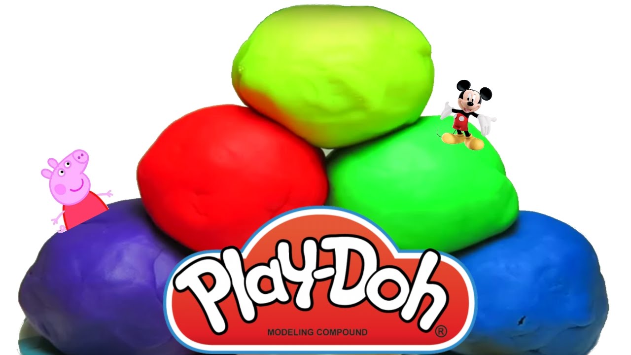 Play-Doh Ice Cream surprise eggs Peppa Pig  Mickey Mouse Daffy Duck Chip n Dale video for kids