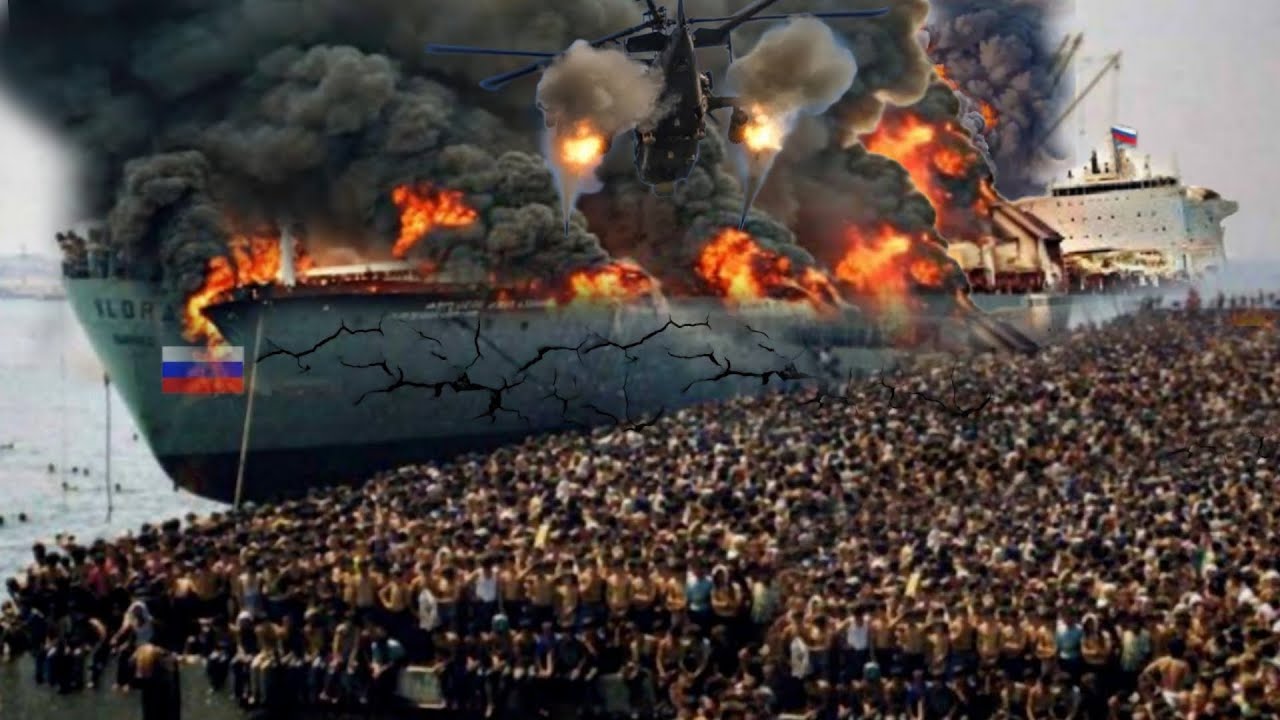 Brutalna akcja! Ukrainy Bombs konwoj 2,300 rosyjskich ciężar&oacute;wek wojskowych na Pontoon Bridge,