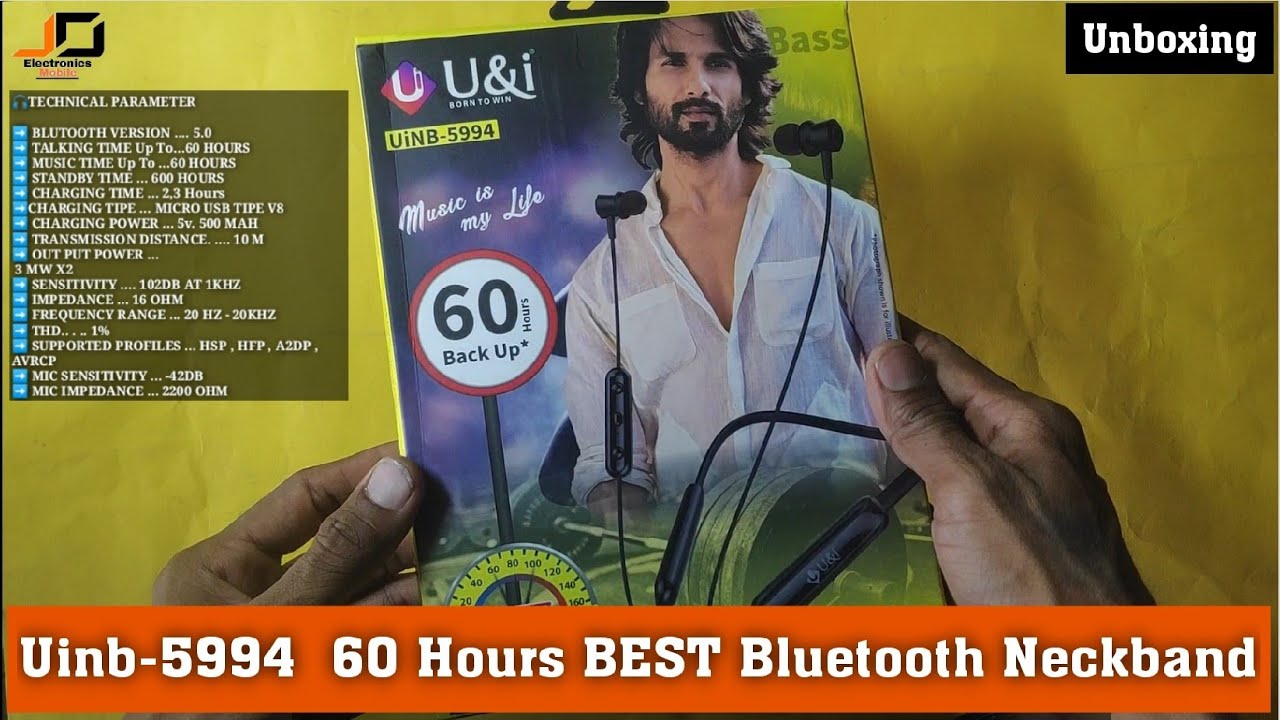 Uinb-5994  60 Hours  Best Bluetooth Earphone UNBOXING