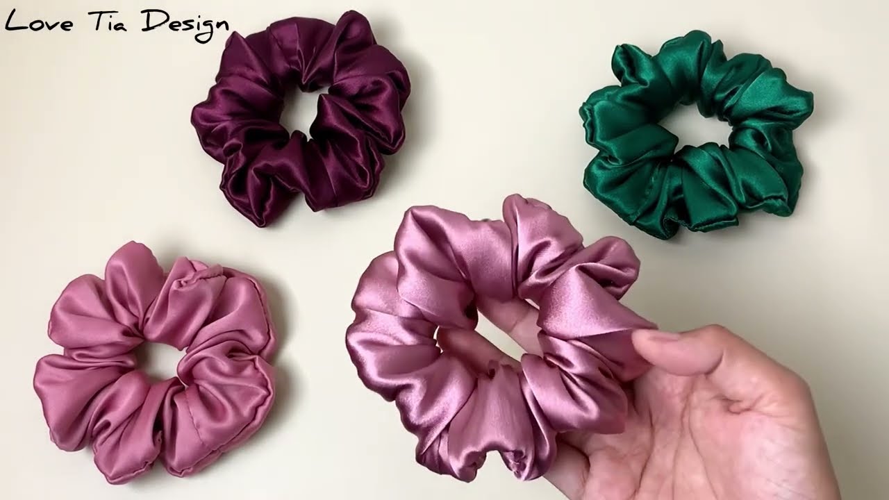 DIY Scrunchies Without Sewing Machine 🌸 How To Make Satin Silk Scrunchies at Home