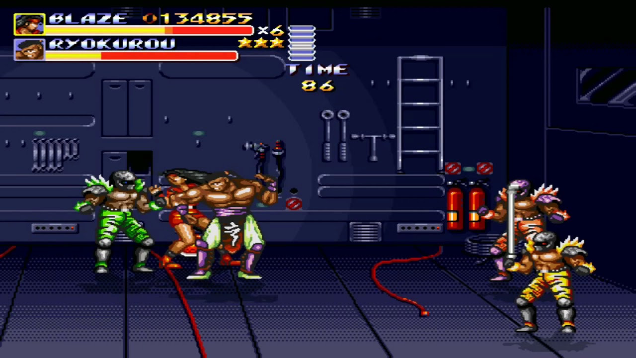 Streets Of Rage Remake V5.1 Longplay - SOR1 Blaze Hard Difficulty