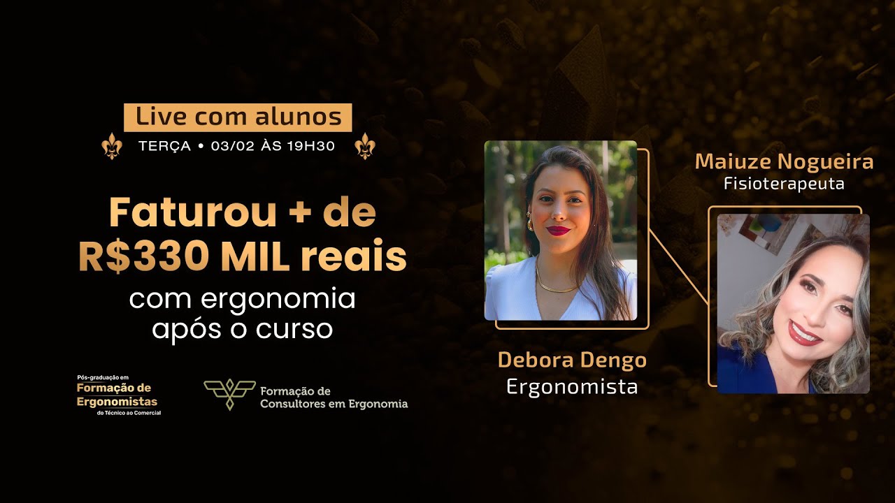Ela faturou mais R$330 mil reais com ergonomia! [Entrevista Ao Vivo 03/02 às 19h30]