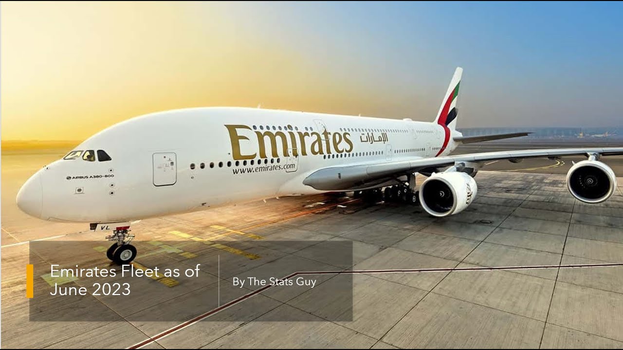 Emirates Fleet as of June 2023