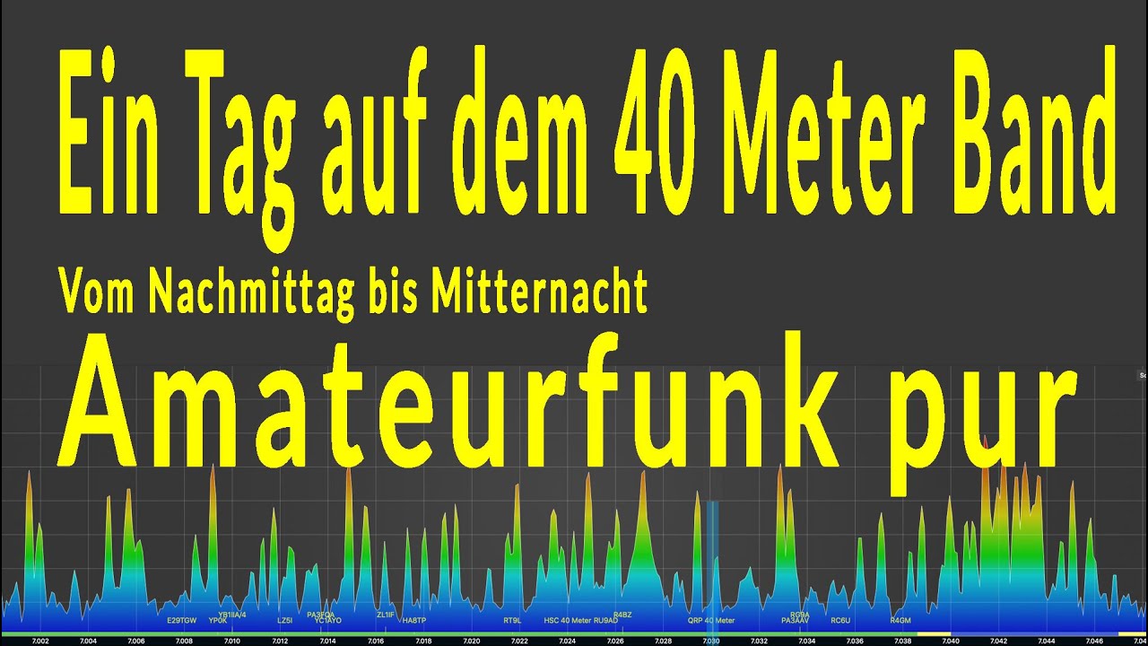 Ein Tag auf dem 40 Meter Band mit Michael DL2YMR - vom Nachmittag bis Mitternacht - Amateurfunk