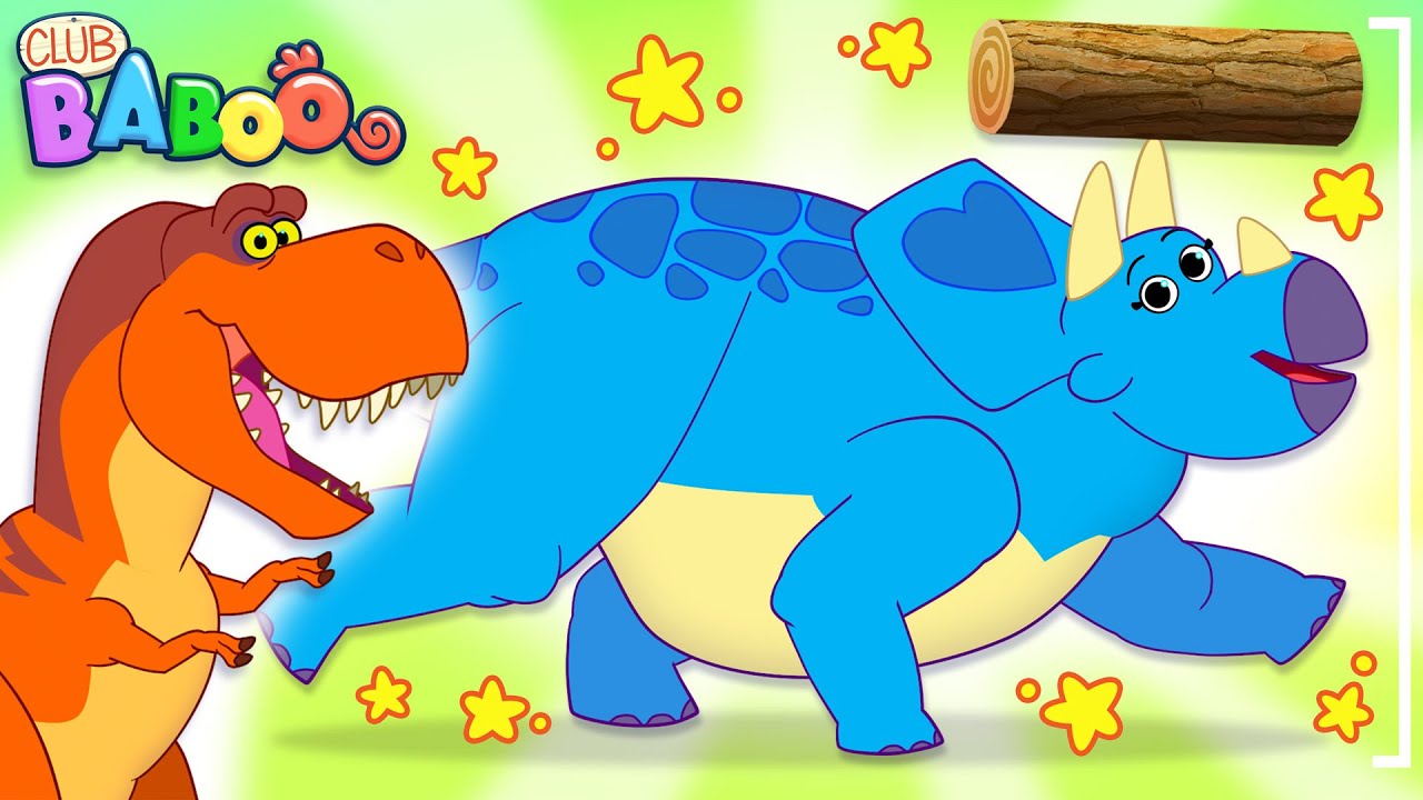 Learn DINOSAURS with Club Baboo DINO FACTS | Learning about the Triceratops and more Dinos!