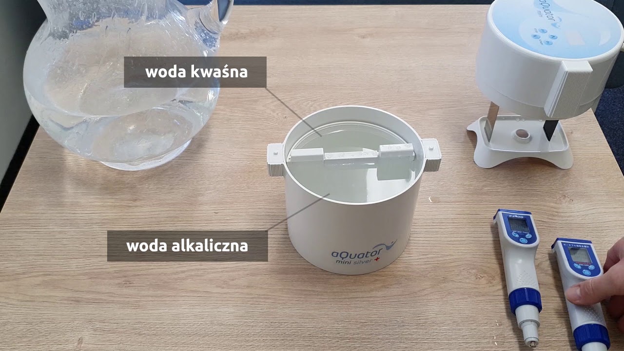 Pomiar aktywnego wodoru (ppm) i ORP (mV) w jonizatorze wody aQuator Mini Silver+
