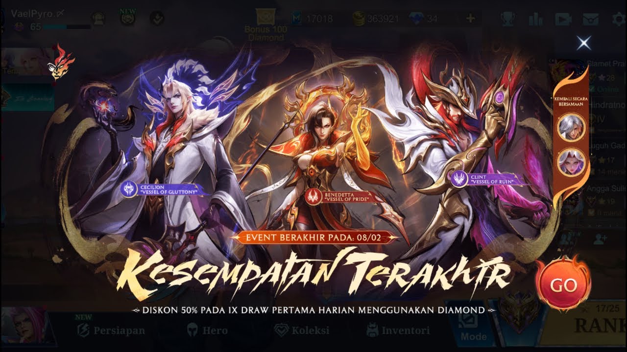 TOP GLOBAL VALIR🔥