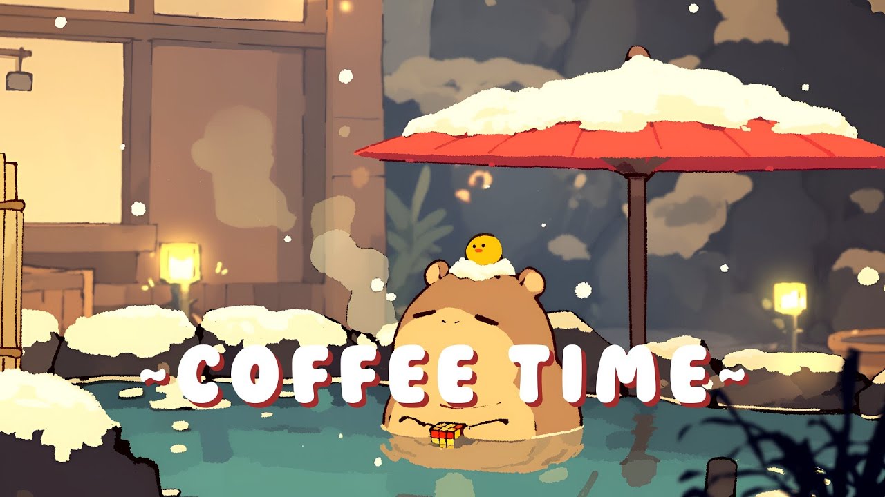 [1 Hour] Lofi Capybara Radio | Ambient Study Beats Mix 🦫 🎧 ✨ | High Quality