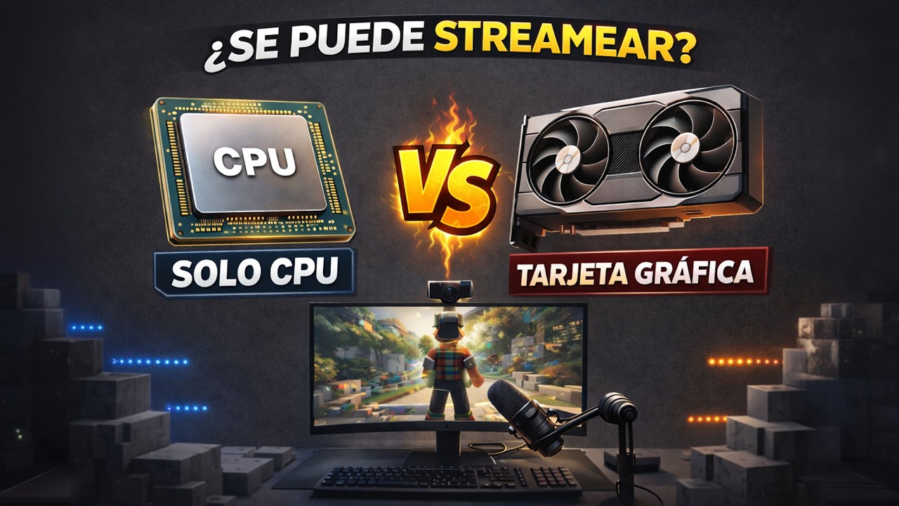 ¿Se puede hacer stream solo con CPU o se necesita tarjeta gráfica?