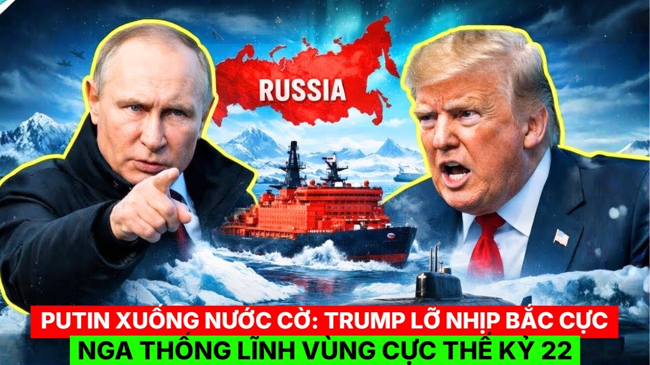 Putin Xuống Nước Cờ: Trump Lỡ Nhịp Bắc Cực – Nga Thống Lĩnh Vùng Cực Thế Kỷ 22