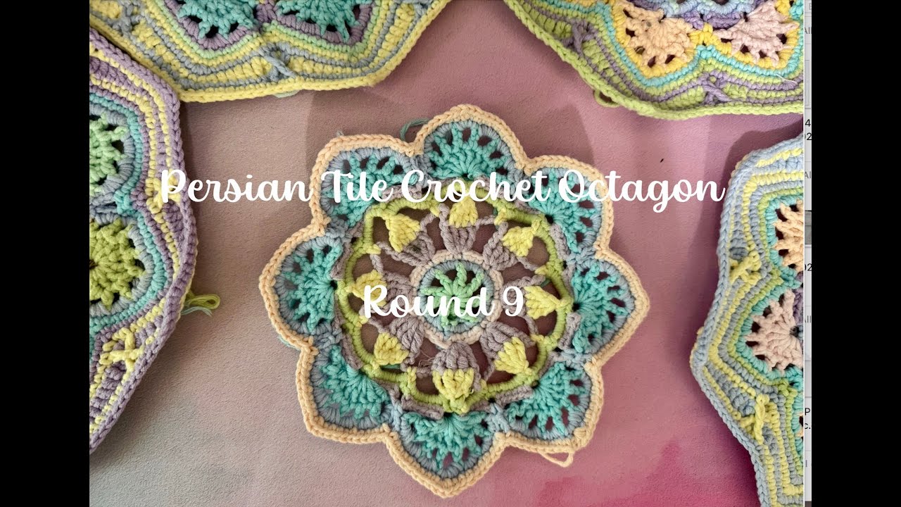 Crochet Tile Octagon - Round 9