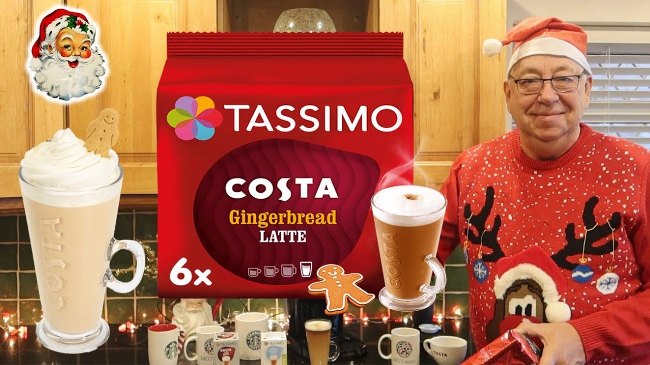 Making Tassimo Costa Coffee Christmas Gingerbread Latte ☕